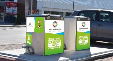 Çevre Dostu Kocasinan’dan Modern Çöp Konteynerleri