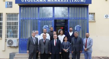 ERÜ Rektörü Altun, Teknoloji Araştırma ve Uygulama Merkezi’nde İncelemelerde Bulundu