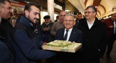 Başkan Büyükkılıç, Tarihi Kapalı Çarşı Ve Kazancılar Çarşısı Esnafını Ziyaret Etti