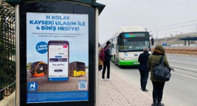 Büyükşehir, N Kolay Kayseri Ulaşım'a İlk Kez Üye Olan Vatandaşlarımıza 4 Biniş Hediye Veriyor