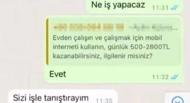 Ek gelir için gelen mesaja tıkladı borcu ödemek için yemeden içmeden 4 sene çalışması lazım