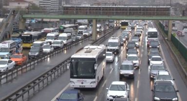 İstanbul'da trafik yoğunluğu