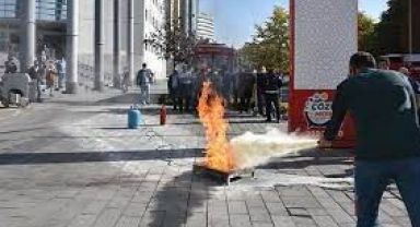 Kocasinan’da Yangın Tatbikatı Gerçeği Aratmadı