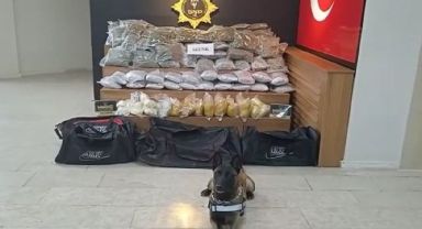 Narkotik Şube Müdürlüğü ekipleri, Urfa-Antep kara yolunda bir vakıf üniversitesine ait resmi plakalı aracı durdurdu.