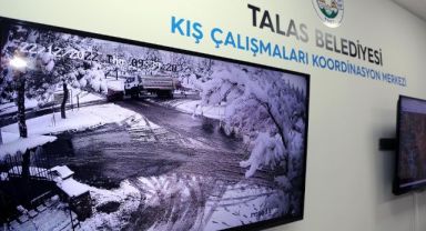 TALAS'TA KIŞ MESAİSİ BAŞLADI