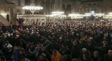 Ayasofya’da 2023’ün ilk namazı