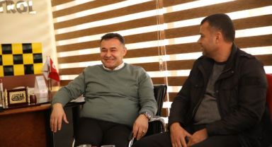 Başkan Yücel’den ulaşım sektörünün temsilcilerine ziyaret