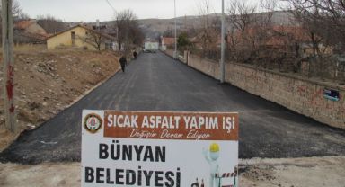 Bünyan Belediyesi Asfalt Çalışmalarına Gergeme Mahallesinde Devam Ediyor