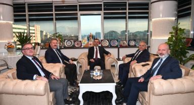 BÜYÜKKILIÇ VE İLÇE BELEDİYE BAŞKANLARINDAN YARGI MENSUPLARINA ZİYARET