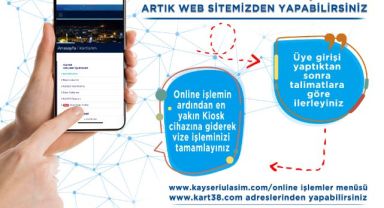 Büyükşehir'den Online 'Abonman Kart' Yükleme Hizmeti