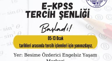 Engel Tanımayan Büyükşehir'den E-KPSS Tercih Şenliği