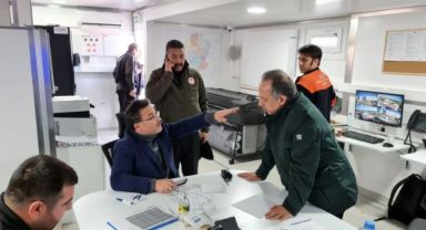 BAŞKAN YALÇIN DEPREM BÖLGESİNDE