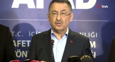 CUMHURBAŞKANI YARDIMCISI OKTAY, AFAD GENEL MERKEZİ'NDE AÇIKLAMALARDA BULUNDU