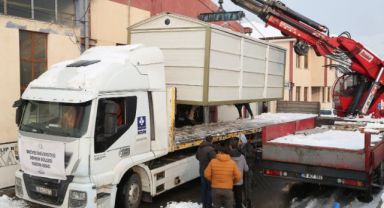 ERÜ’DEN DEPREM BÖLGESİNE KONTEYNER MUTFAK