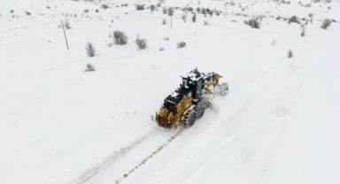 Erzincan’da kardan 56 köy yolu ulaşıma kapalı