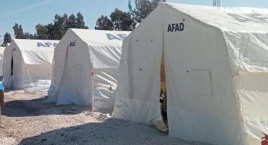 Hatay depreminden tedirgin olan vatandaşlar için 6 bin çadır gönderildi