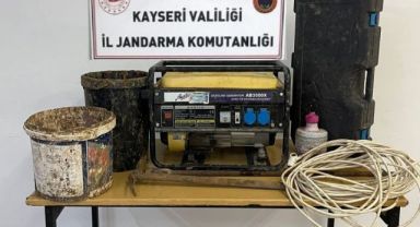 Kayseri’de izinsiz kazı operasyonu: 3 gözaltı