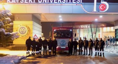 KAYSERİ ÜNİVERSİTESİ, DEPREM BÖLGESİNE YARDIMLARINI SÜRDÜRÜYOR