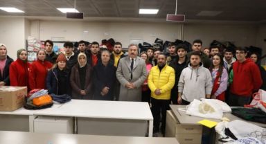 MELİKGAZİ VE KIZILAY İŞ BİRLİĞİ İLE AYDINLIKEVLER TELEKOM BİNASI YARDIM KOORDİNASYON MERKEZİ OLDU