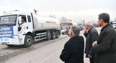 Başkan Büyükkılıç, Sel Bölgesine Destek İçin 11 Aracı Daha Uğurladı
