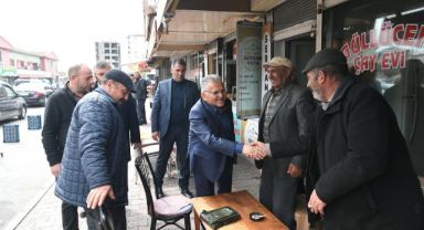 Başkan Büyükkılıç'tan Doğu Garajı Esnafına Ziyaret