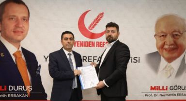 Yeniden Refah Partisi Kayseri İl Başkanlığı başvurularını son başvuru olan Kayseri Kırmızı Et Birliği Başkanı Ercan Aras ın başvurusunu alarak tamamladı.