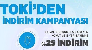 TOKİ'de indirim kampanyası geliyor