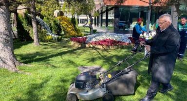 Başkan Büyükkılıç'tan Belediye Parkında Bahar Mesaisi