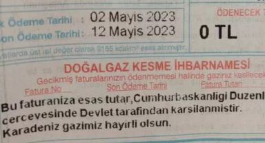 Doğal gaz faturaları “0” TL gelmeye başladı