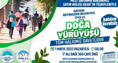 Kayseri Büyükşehir'den Doğa Yürüyüşü