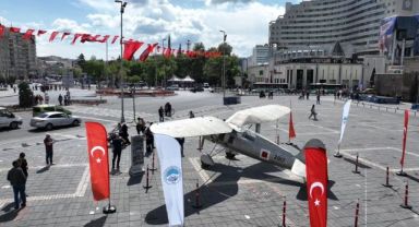 Kayseri Tayyare Fabrikası'nda Üretilen İlk P-24A Uçağı Meydanda Sergileniyor