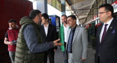 Yeniden Refah Partisi Milletvekili Adayları Hal Esnafı ile Buluştu