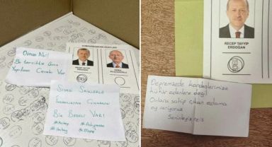 Zarfın içine atılan notlar oyları geçersiz sayıyor