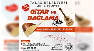 TALAS MUSİKİ CEMİYETİ’NDE KURS KAYITLARI BAŞLADI