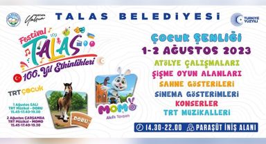 100. YIL TALAS’TA COŞKULU GEÇECEK