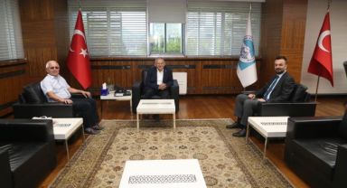 BAŞKAN BÜYÜKKILIÇ, KEYKUBADİYE SARAYI KAZI HEYETİ BAŞKANI BAŞ’I AĞIRLADI