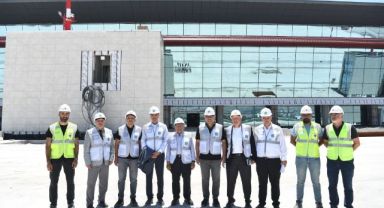 BAŞKAN BÜYÜKKILIÇ’TAN KAYSERİ HAVALİMANI YENİ TERMİNAL BİNASINA YAKIN TAKİP