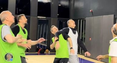 Cumhurbaşkanı Erdoğan'ın basketbol oynadığı görüntüler tartışma yarattı