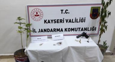 Kayseri'de Kenevir Yetiştiren Zanlı Gözaltına Alındı