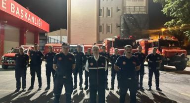 KAYSERİ İTFAİYESİ’NDEN MERSİN’E 4 ARAÇ, 13 PERSONEL İLE DESTEK