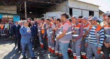 TALAS’TA MESAİ BAYRAMLAŞMA İLE BAŞLADI