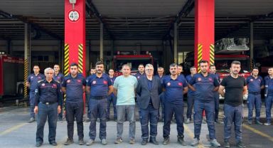 ANTALYA’DAKİ YANGINLARDA CANLA BAŞLA GÖREV YAPAN KAYSERİ İTFAİYESİ KENTE DÖNDÜ