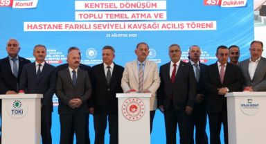 BAKAN ÖZHASEKİ: “ADIYAMAN’DA 5 BİN DEPREM KONUTUNUN TEMELİNİ ATTIK”