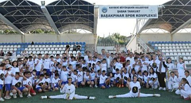 BAŞAKPINAR'DA YAZ SPOR KURSLARINA COŞKULU AÇILIŞ