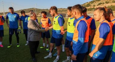 BAŞKAN YALÇIN’DAN TALASGÜCÜ KAMPINA ZİYARET