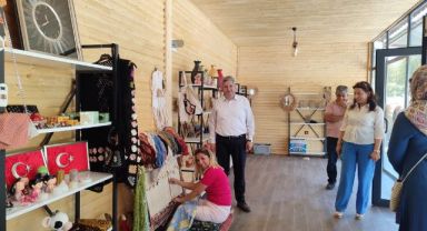 BÜNYAN CAM SEYİR TERASI GİRİŞİNDE KOOPERATİFLER İÇİN YAPILAN SATIŞ NOKTASI HİZMETE AÇILDI