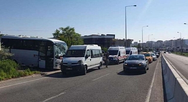İşçi servisleri çarpıştı: 10 yaralı