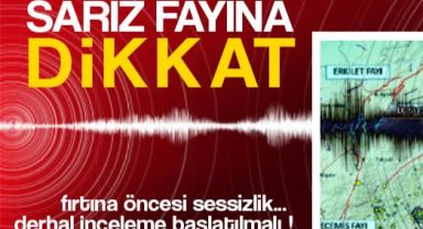 Sarız Fayına Dikkat !