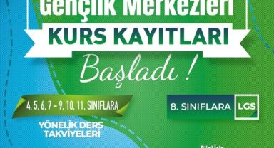 BÜYÜKŞEHİR’İN GENÇLİK MERKEZLERİ İÇİN KURS KAYITLARI SÜRÜYOR