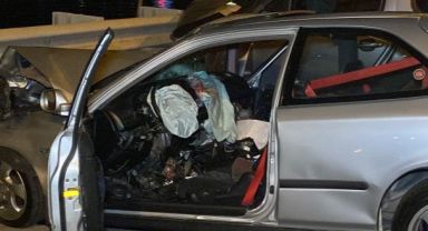 İki otomobilin çarpışmasında 19 yaşındaki genç hayatını kaybetti